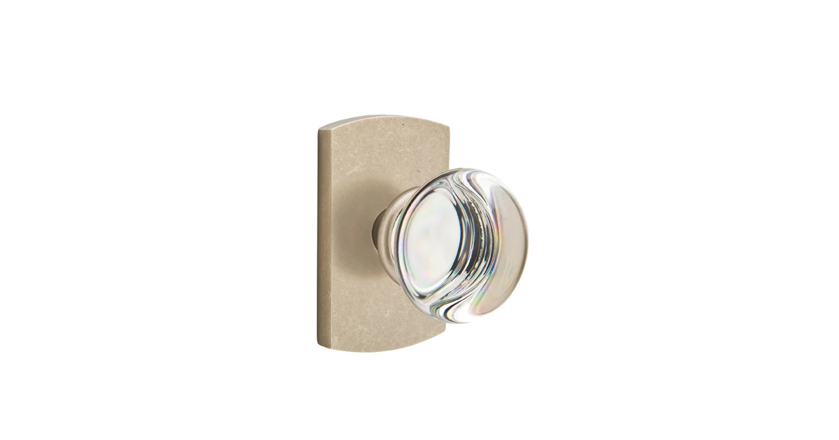 Emtek 720pctwb Providence Crystal Privacy Door Knob With