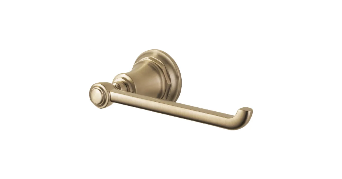 Brizo 695061-gl Rook Wall Mounted Hook Toilet Paper Holder