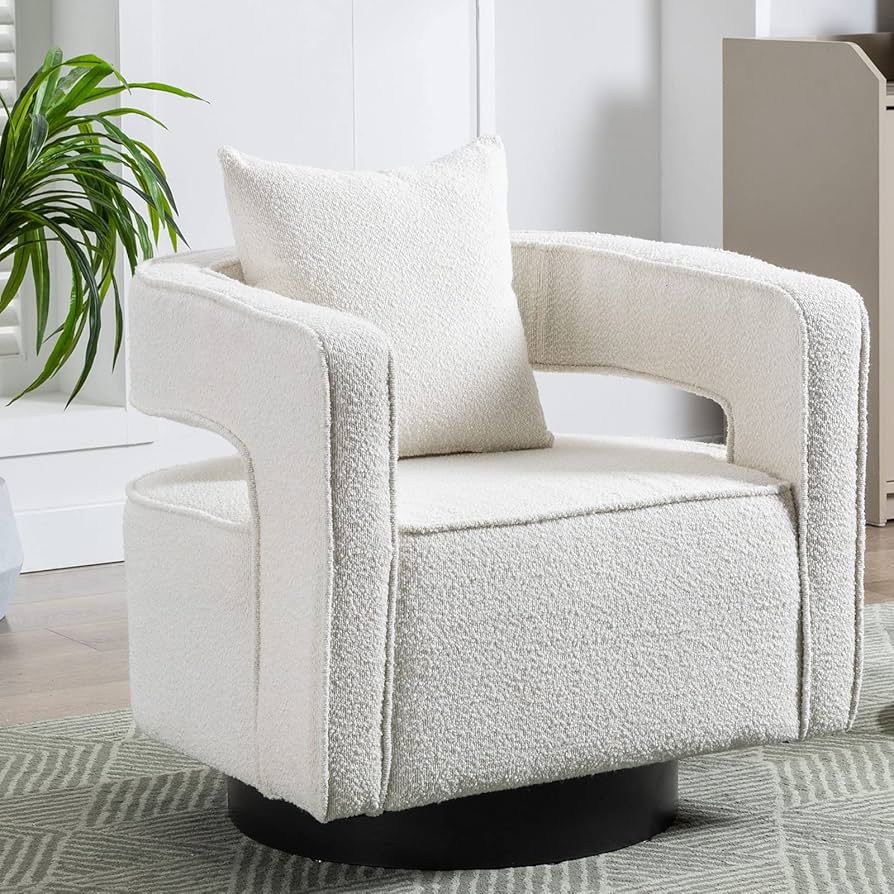 Oduwa Swivel Barrel Accent Chair