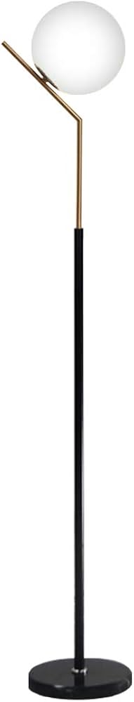 Hsyile Lighting Ku300207 Modern Creative White Glass Ball Floor Lamp For Living Room