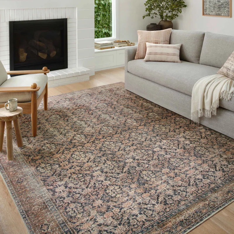 Amber Lewis X Loloi Billie Oriental Tobaccorust Area Rug
