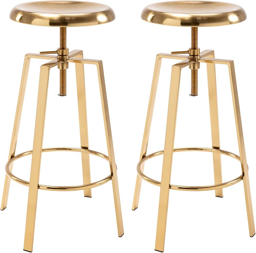 Brage Living Atlas Industrial Bar Stools Set Of 2