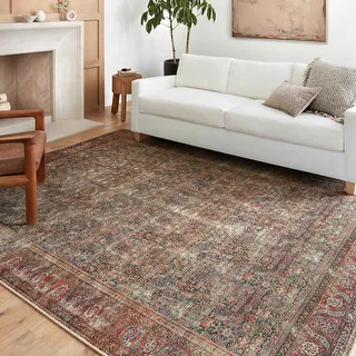 Alexander Home Sophia Printed Distressed Floral Vintage Area Rug - Bed Bath & Beyond - 34183704