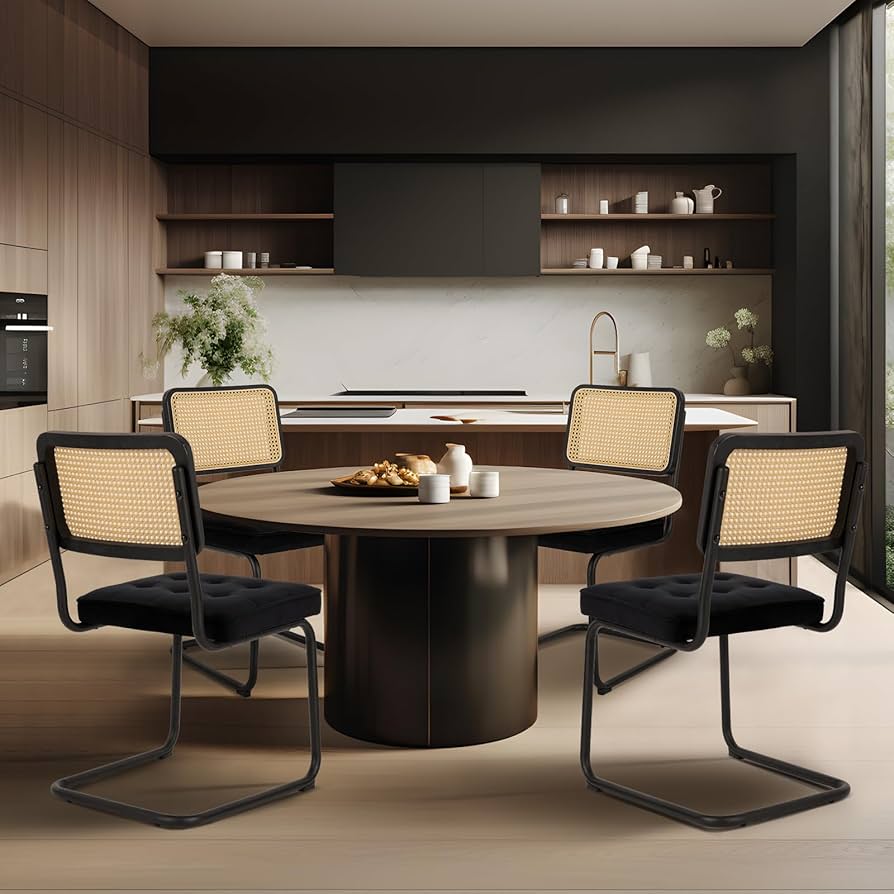 Colamy Rattan Dining Chairs Set Of 4