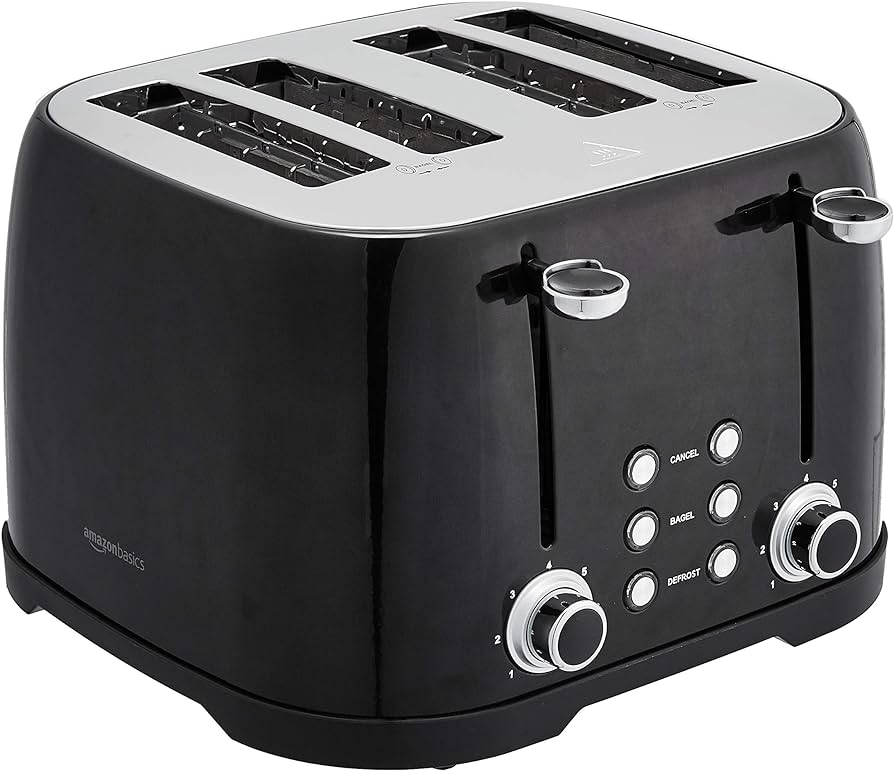 Basics 4 Slice Toaster With 6 Browning Settings