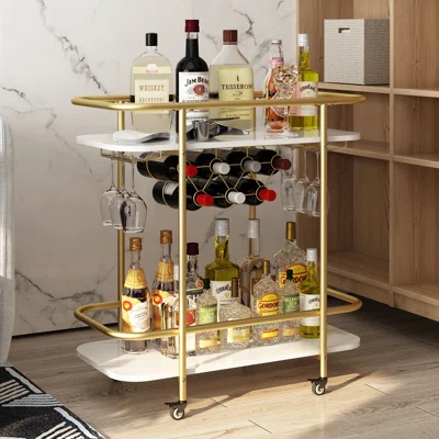 Everly Quinn Meesha Bar Cart
