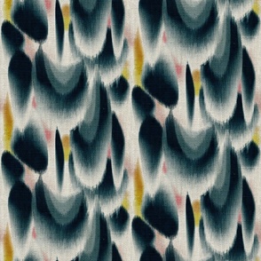 Shibori Wingspots (indigo) Lrg Wallpaper