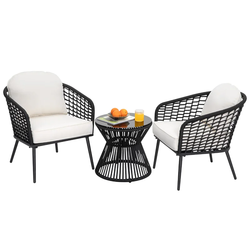 Beachcrest Home Natosha Sheri 3 Piece Seating Group With Cushions