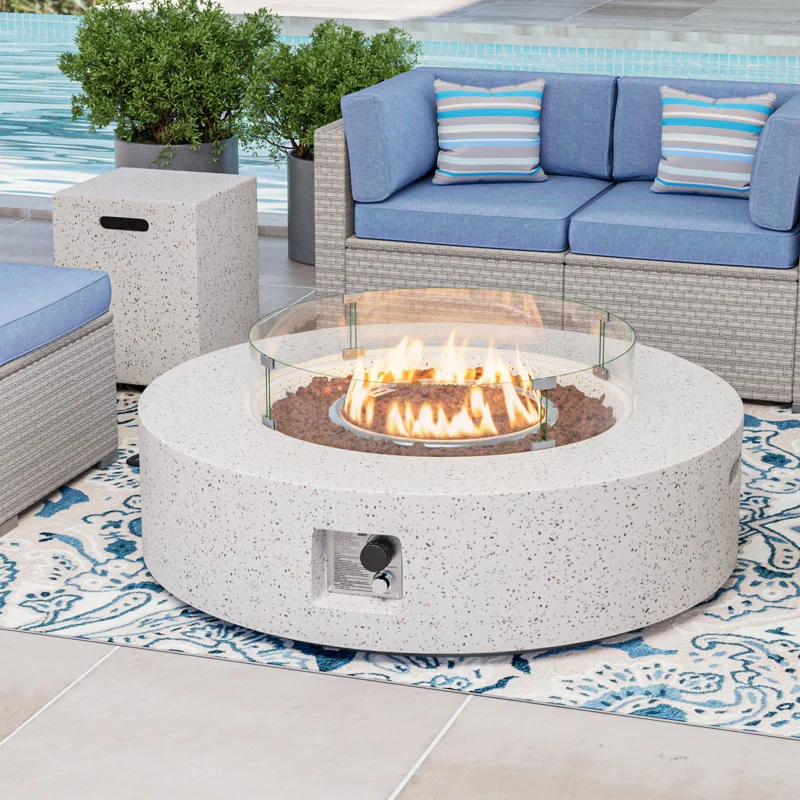 Concrete Propane Fire Pit Table
