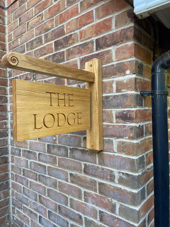 Oak Hanging Sign