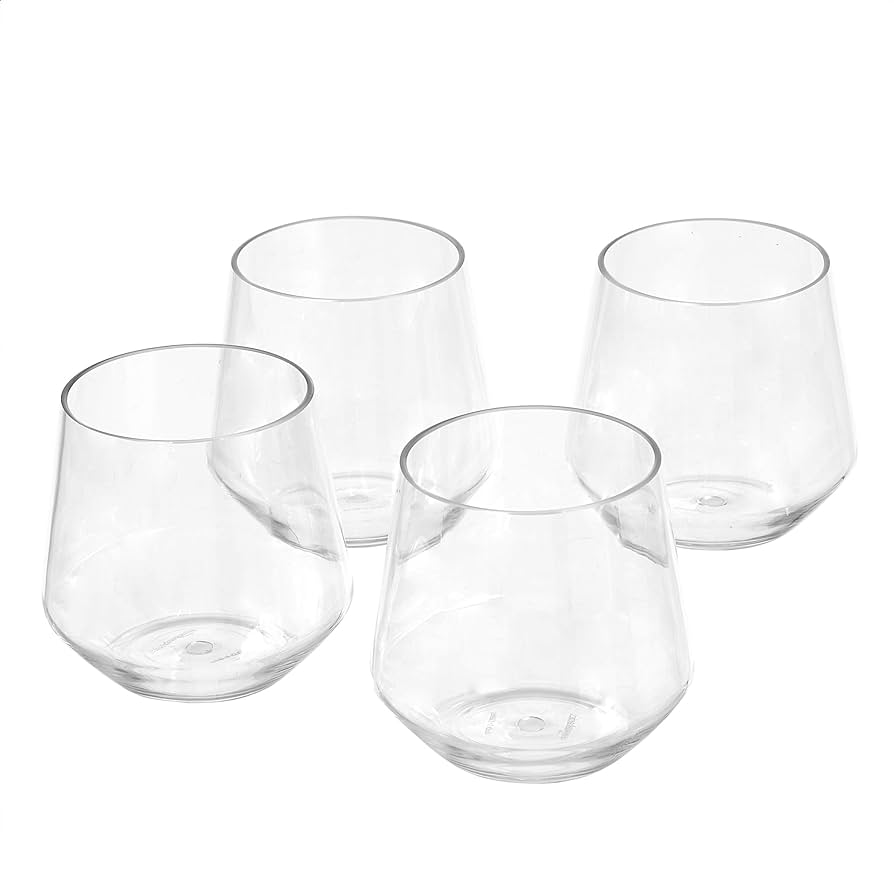 Basics Tritan Stemless Wine Glass