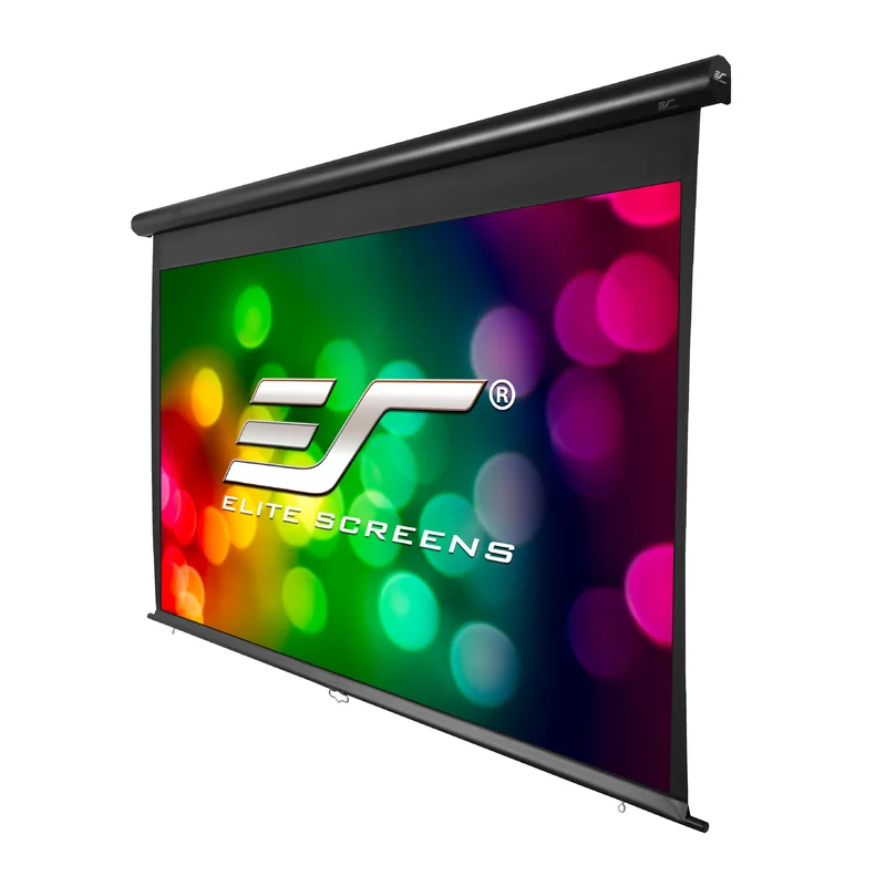 Elite Screens Yard Master Series White Manual Wall Projection Screen