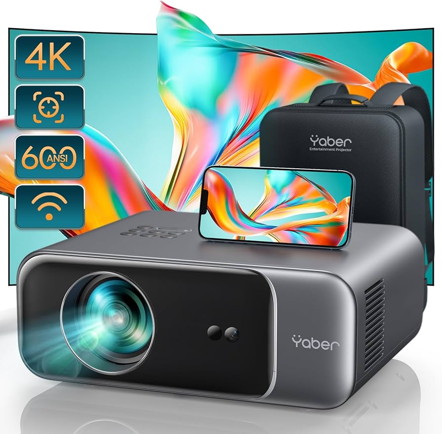 Auto Focus/4k Support] Projector With Wifi 6 And Bluetooth 5.2