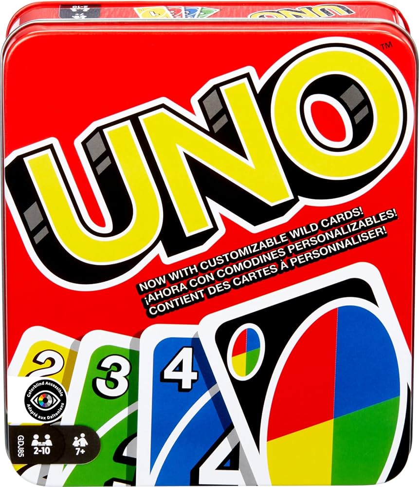Mattel Games Uno Card Game For Family Night