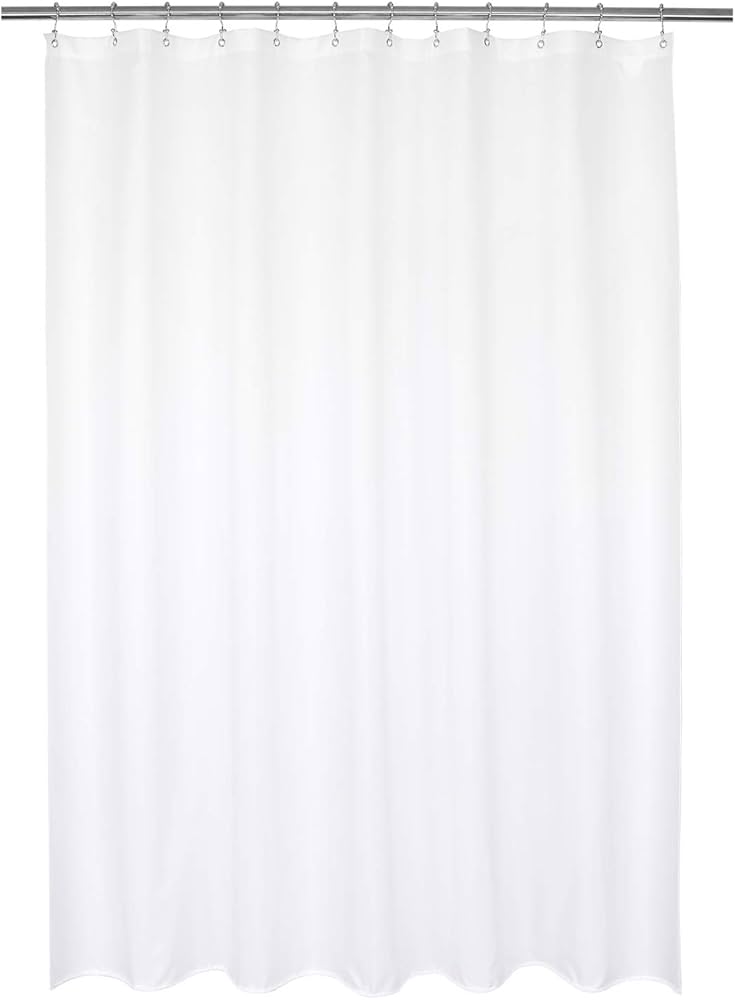 Barossa Design Waterproof Fabric Shower Curtain Liner Microfiber 70" W X 72" H - Hotel Quality