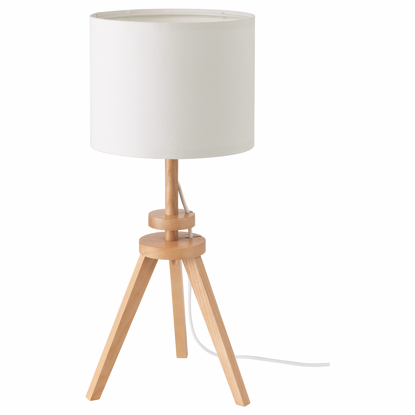 Lauters Table Lamp, Ash/white