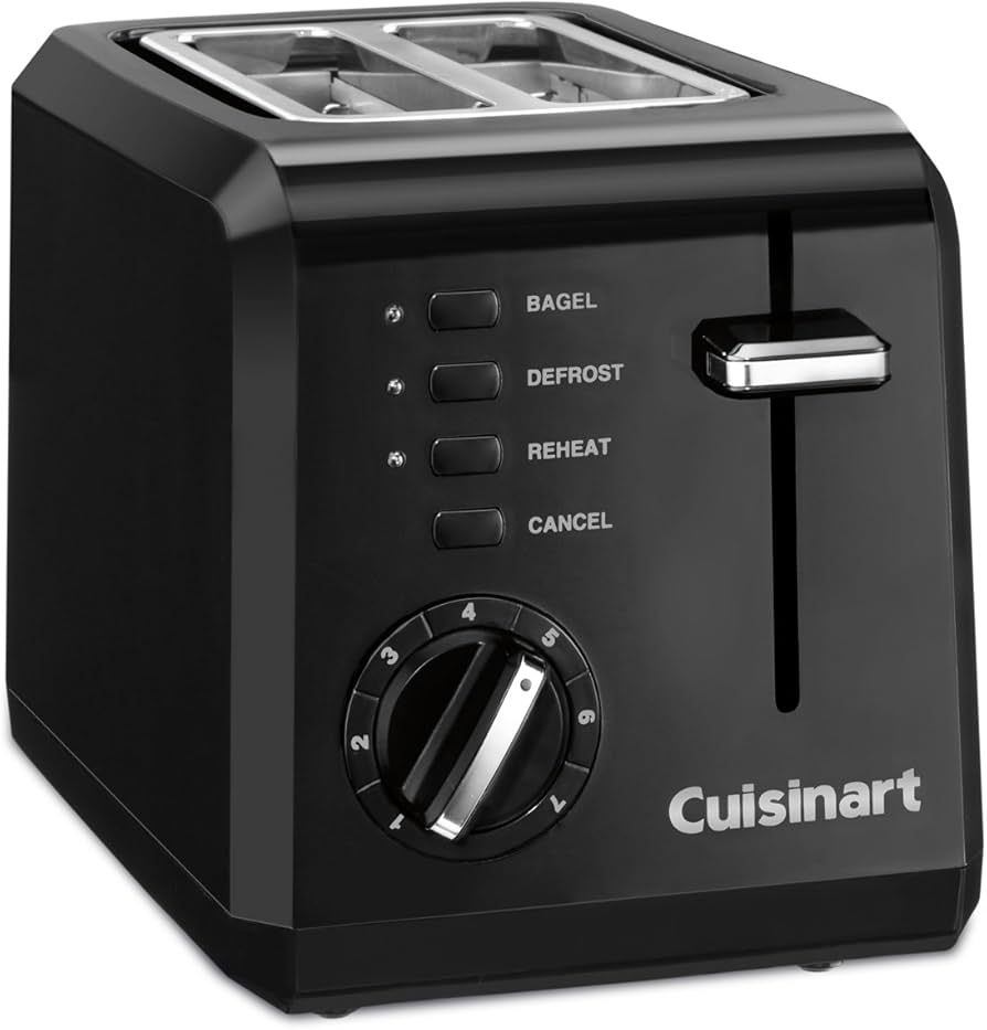 Cuisinart Cpt-122bk 2-slice Compact Plastic Toaster