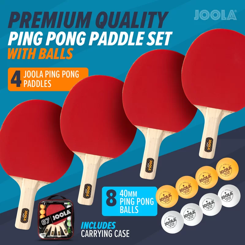Indoor Ping Pong Paddle & Ball Bundle