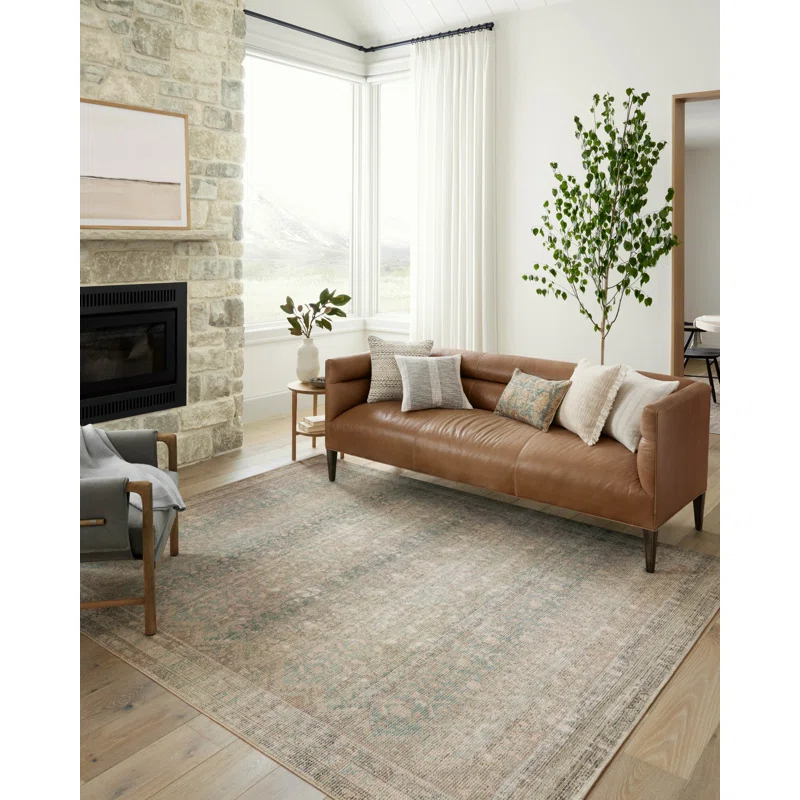 Angela Rose X Loloi Aubrey Jade Natural Area Rug
