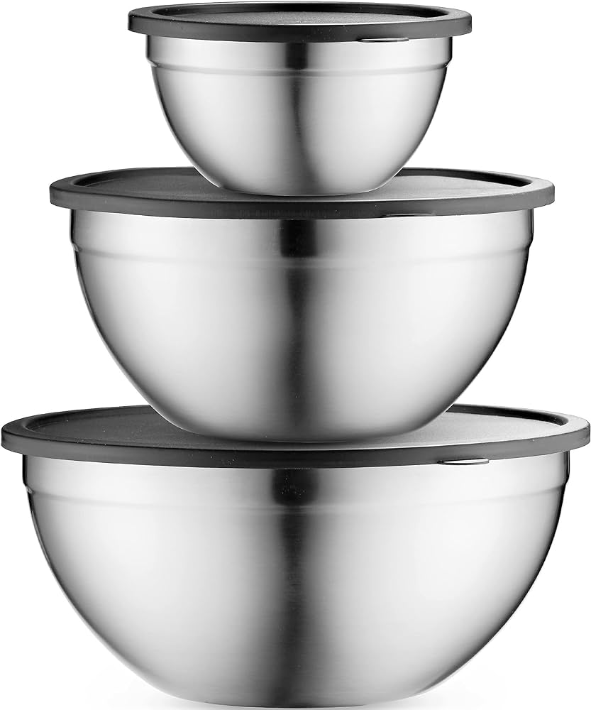 Mixing Bowls With Airtight Lids Set of 3