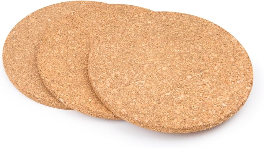Cork Trivets For Dishes Set of 3