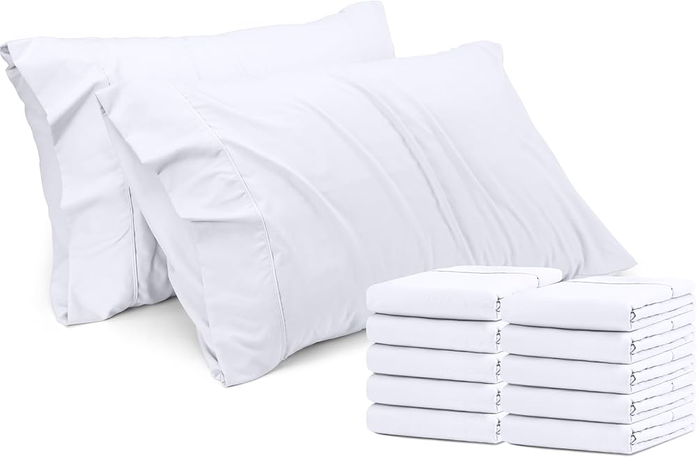 Bedding King Pillow Cases - 12 Pack 