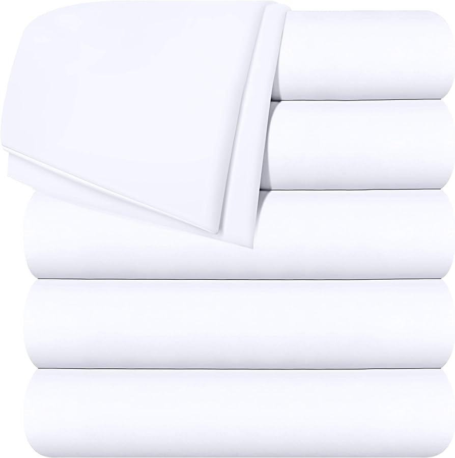 Utopia Bedding Flat Sheets - Pack Of 6 Queen