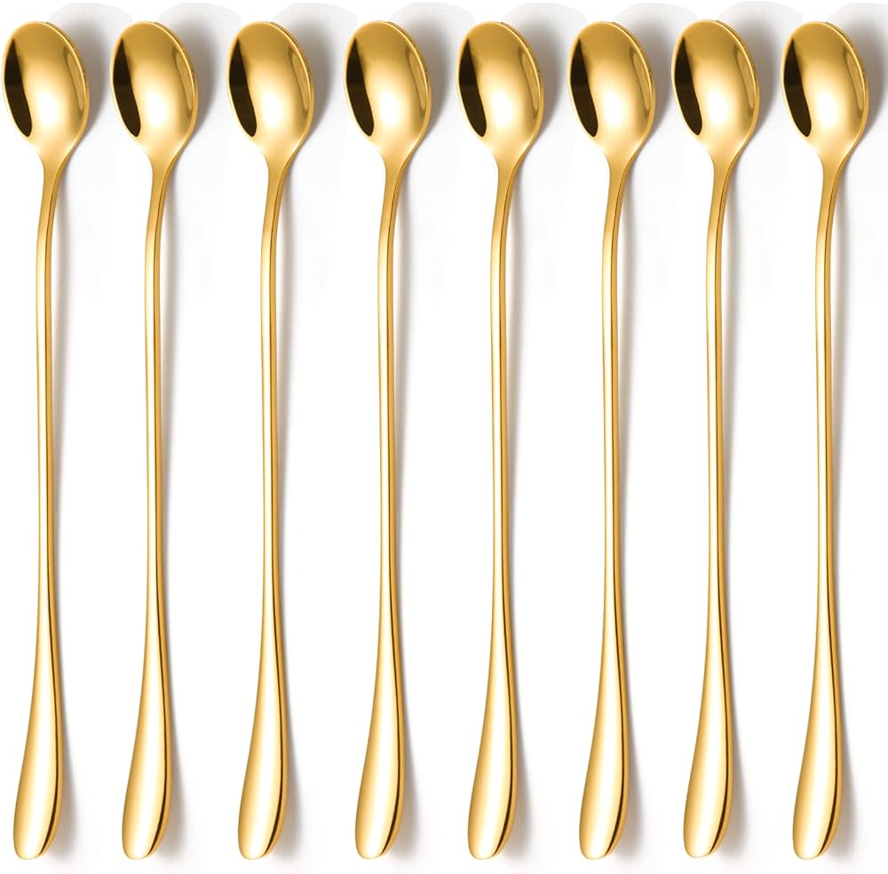 Gold Long Handle Spoon