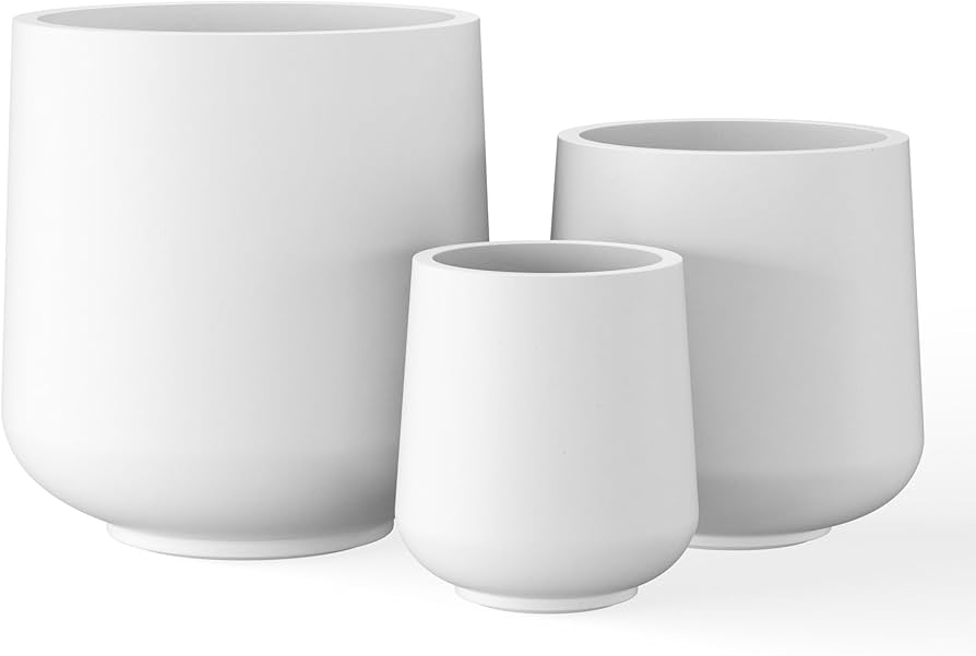 Kante 15.3"+11.6"+8.2" Dia Round Concrete Planter