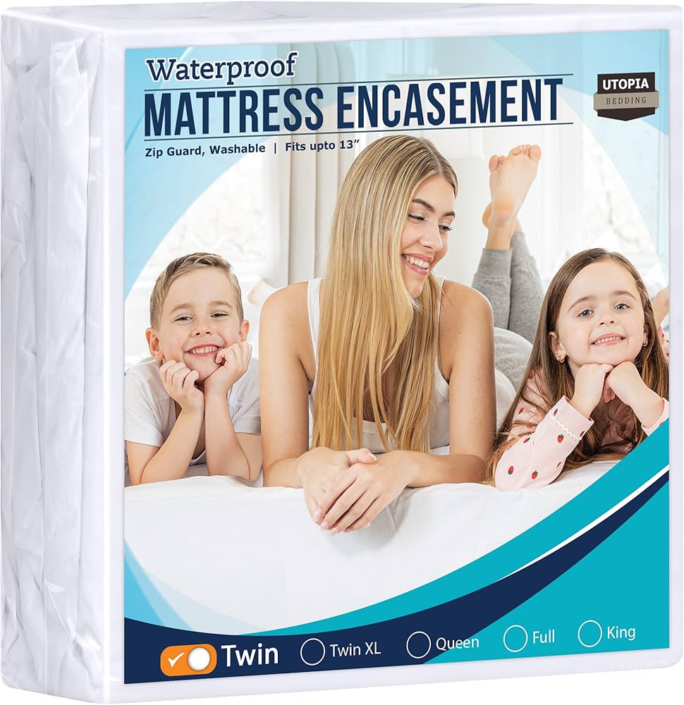 Utopia Bedding Zippered Mattress Encasement Full - 100% Waterproof And Bed Bug Proof Mattress Protector - Absorbent