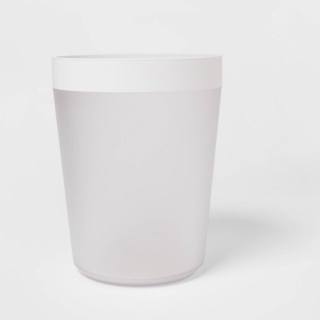 Wastebasket Frosted - Room Essentials