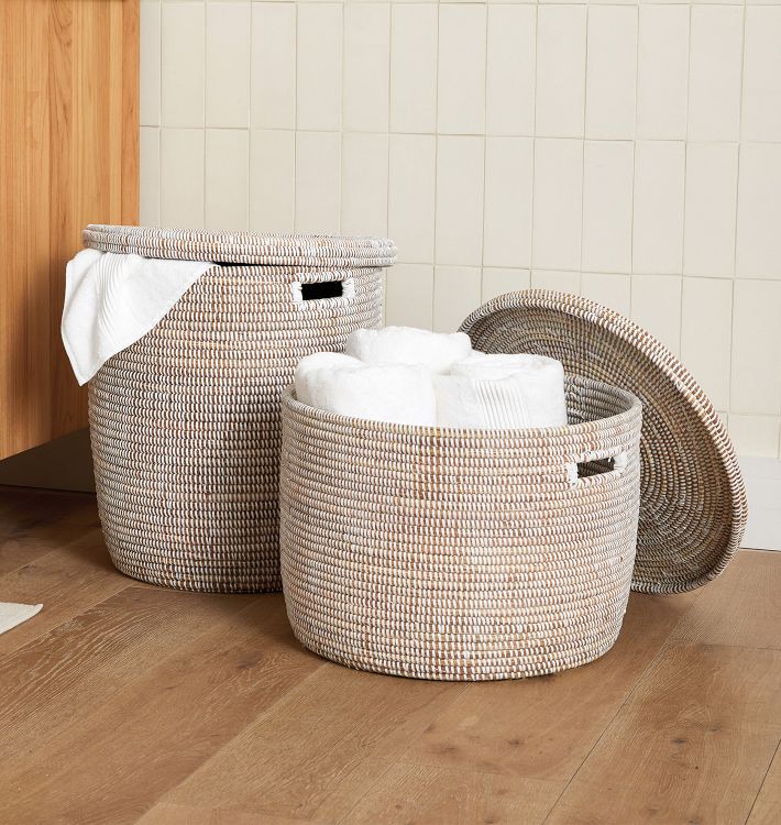 Burres Woven Hamper With Lid