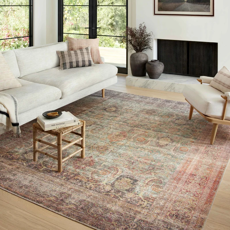 Amber Lewis X Loloi Georgie Jade Sunset Area Rug