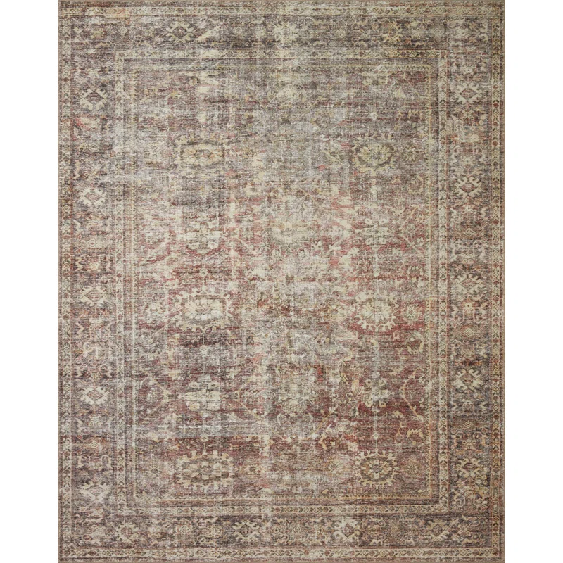 Amber Lewis X Loloi Georgie Oriental Bordeauxantique Area Rug