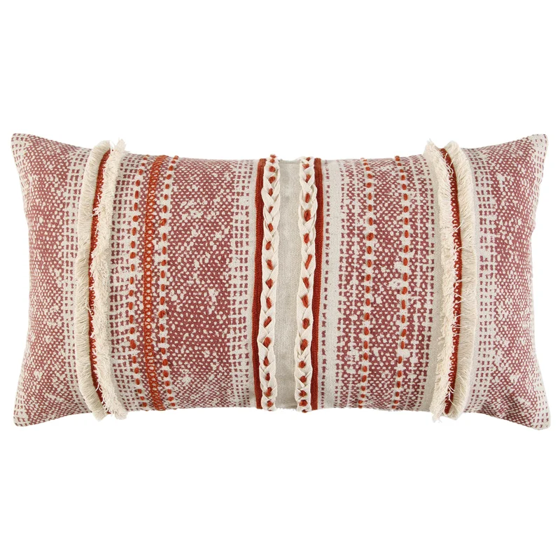 Rizzy Home Rectangular Cotton Pillow Cover Insert