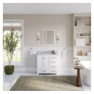 The Polaris Bathroom Vanity, 36" - Transitional - Bathroom Vanities And Sink Consoles - By Water Creation