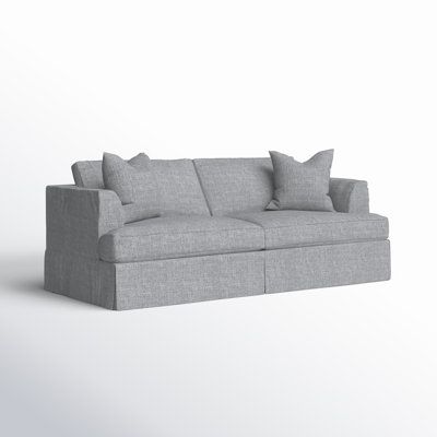 Lucia 93 Recessed Arm Slipcovered Sofa Bed