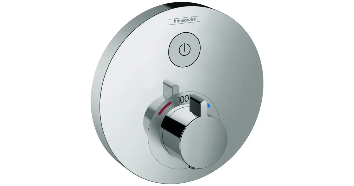 Hansgrohe 15744001 Showerselect S Round Thermostatic Valve