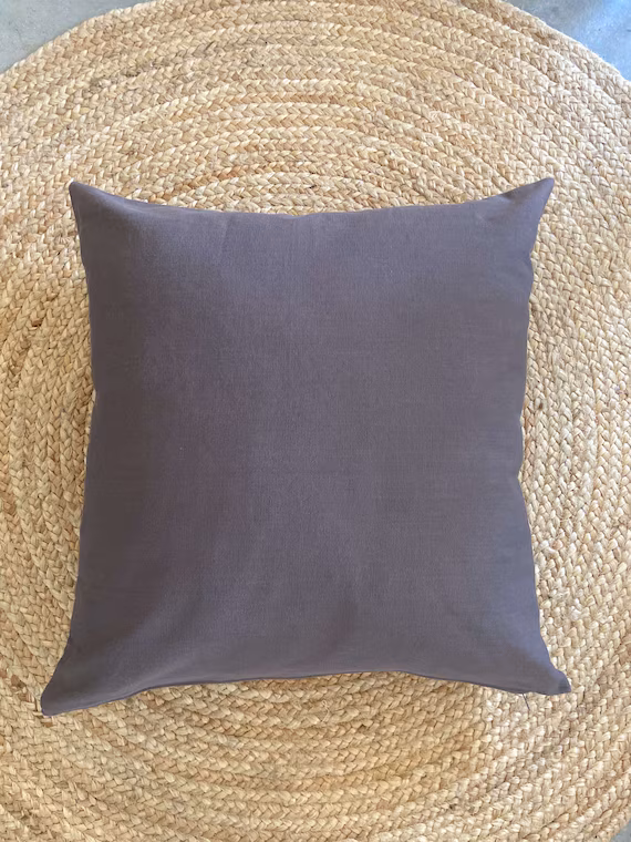 Gray Pillow Cover Large Charcoal Gray for Hammock 