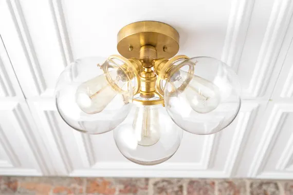 Edison Bulb Ceiling Lamp Flush Mount Mid
