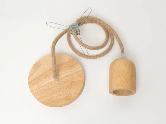 Cable Set For Pendant Light Natural Wood