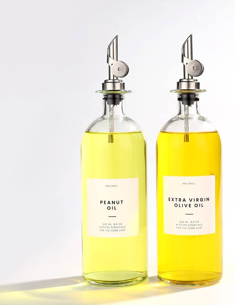 Molimoli Oil And Vinegar Dispenser With Metal Pour Spout