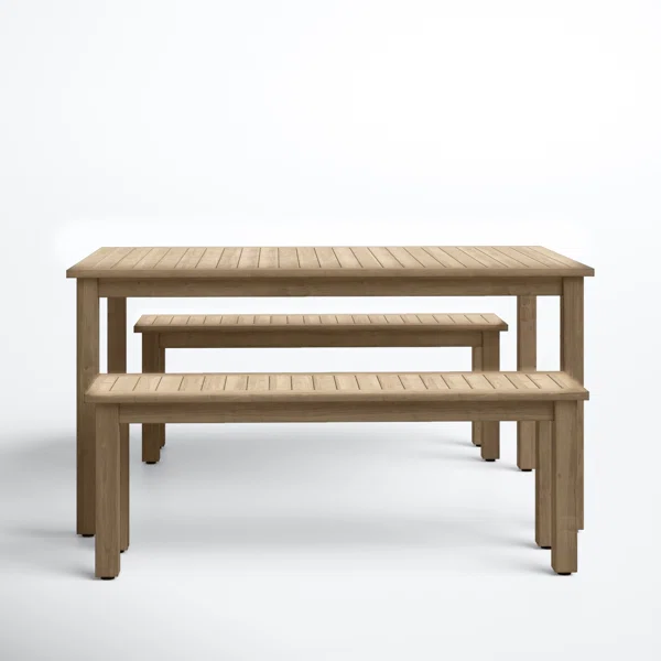 Bowery 59'' Rectangular 6 - Person Outdoor Dining Set
