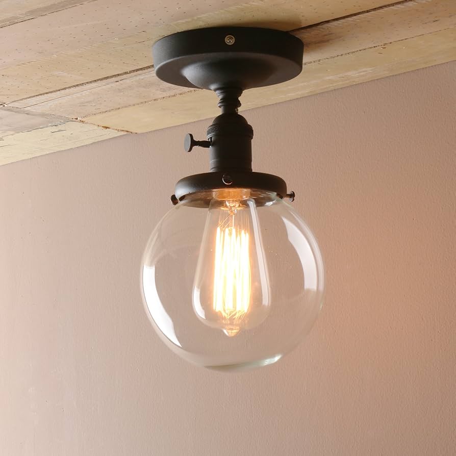 Pathson Industrial Semi-flush Mount Ceiling Light