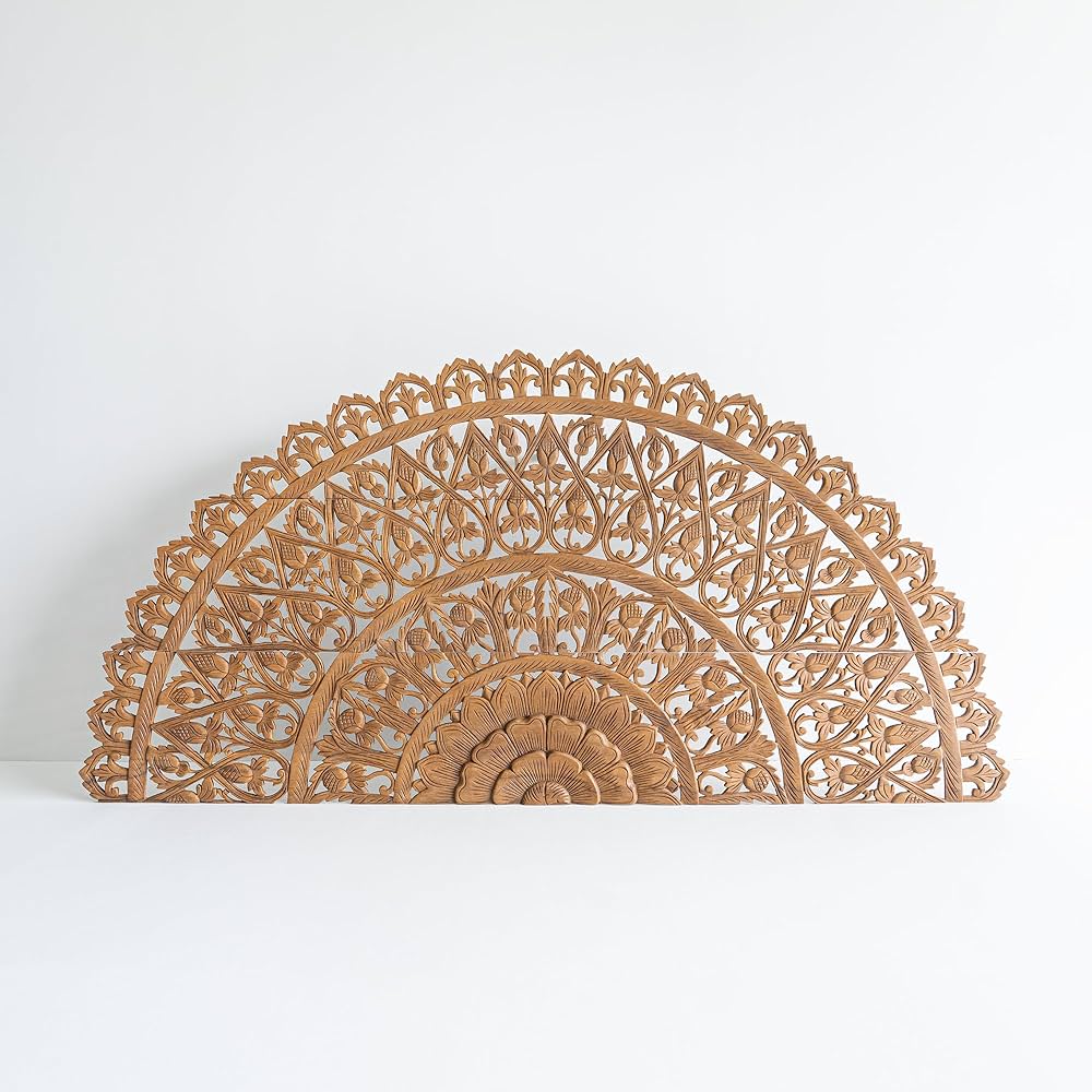 Half Moon Asia Hanging Headboard
