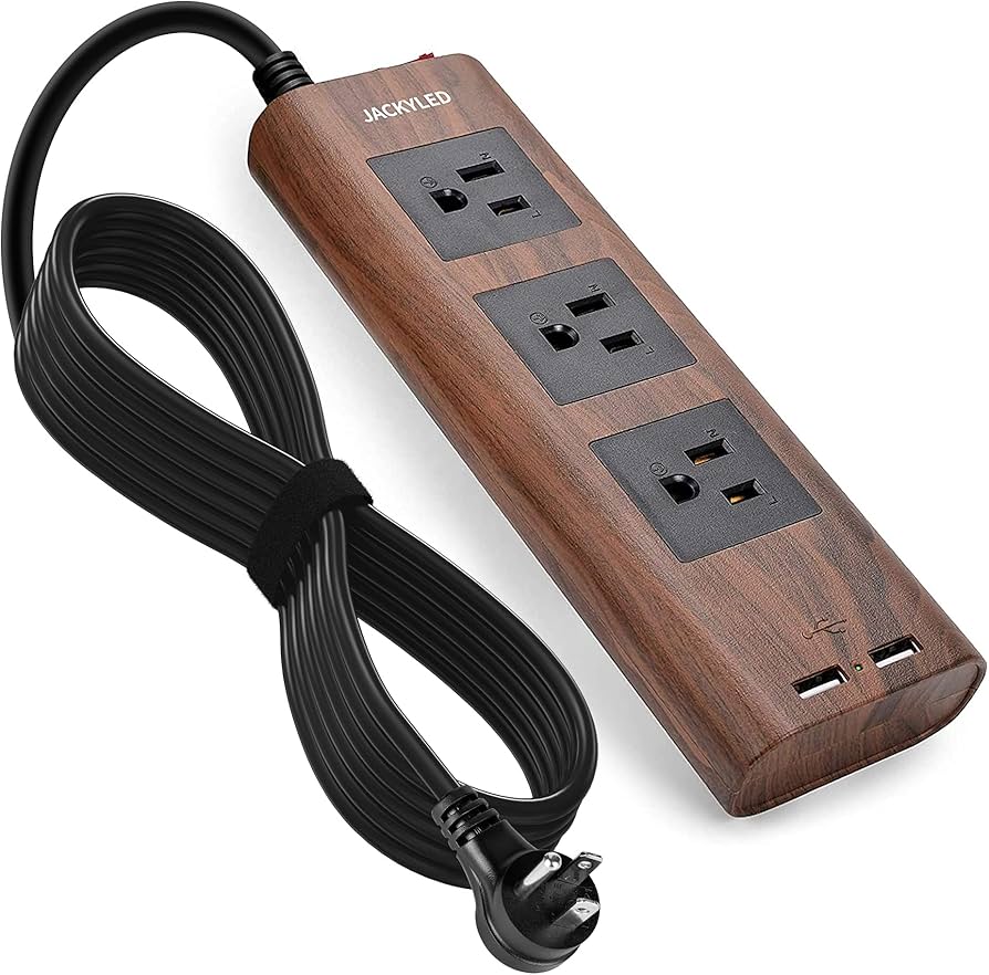 9.8ft Desktop Power Strip With Usb