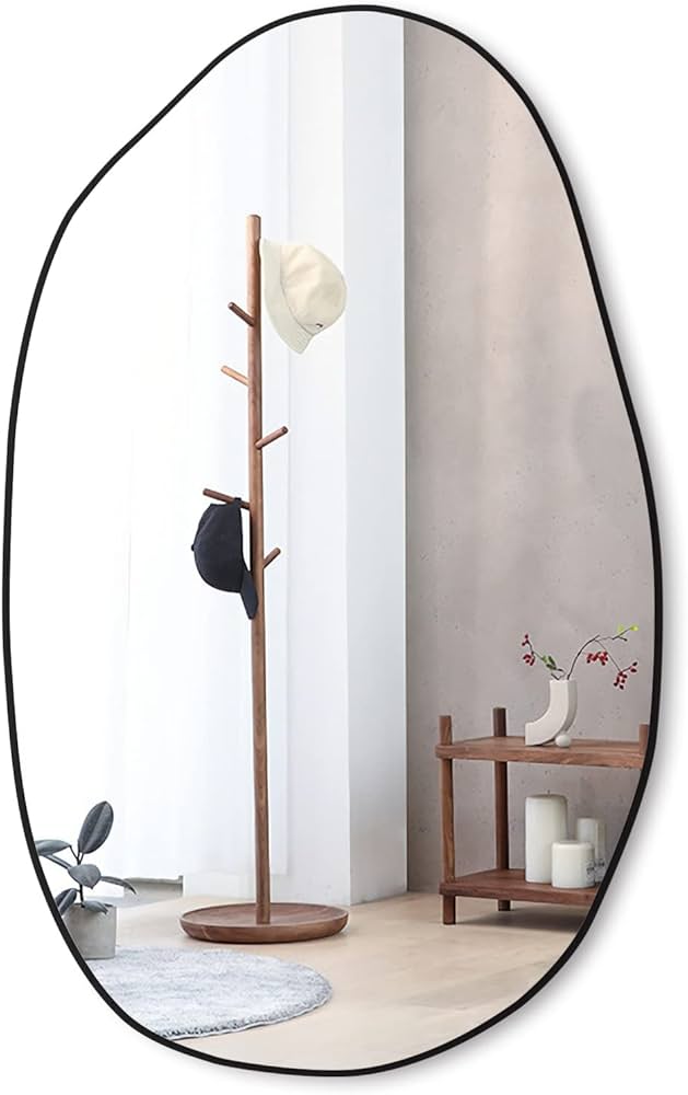 Wall Mirror 33.5×20.5 Inches Irregular Wall