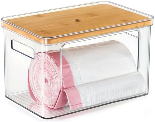 Spacemart Stackable Storage For Laundry Room Organization Extra Large Trash Bag Dispenser