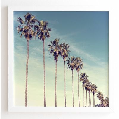 Hashtag Home California Summer Picture Frame Graphic Art Print On Wood