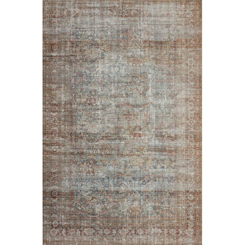 Chris Loves Julia X Loloi Jules Oriental Lagoonbrick Area Rug